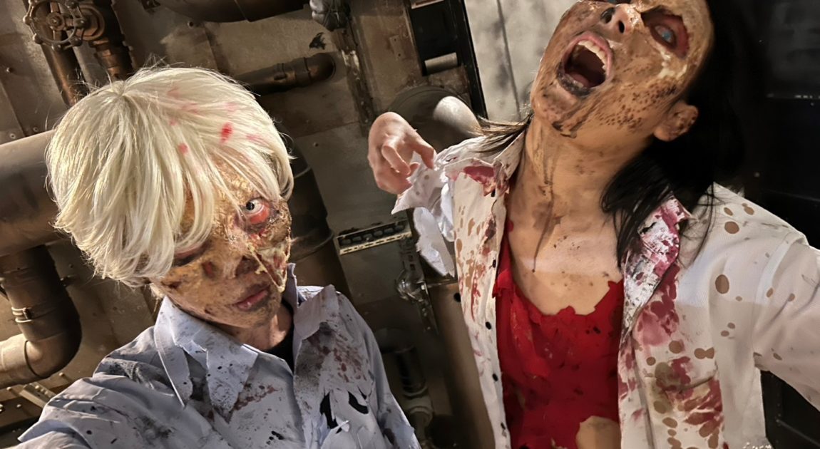 映画クオリティのゾンビ特殊メイクとリアルなホラー造形物によるお化け屋敷の制作 ホラーゲーム、映画、バイオハザード、プレミアム、ゾンビアクト、演出、特殊メイク、リアル、ゾンビメイク、zombie